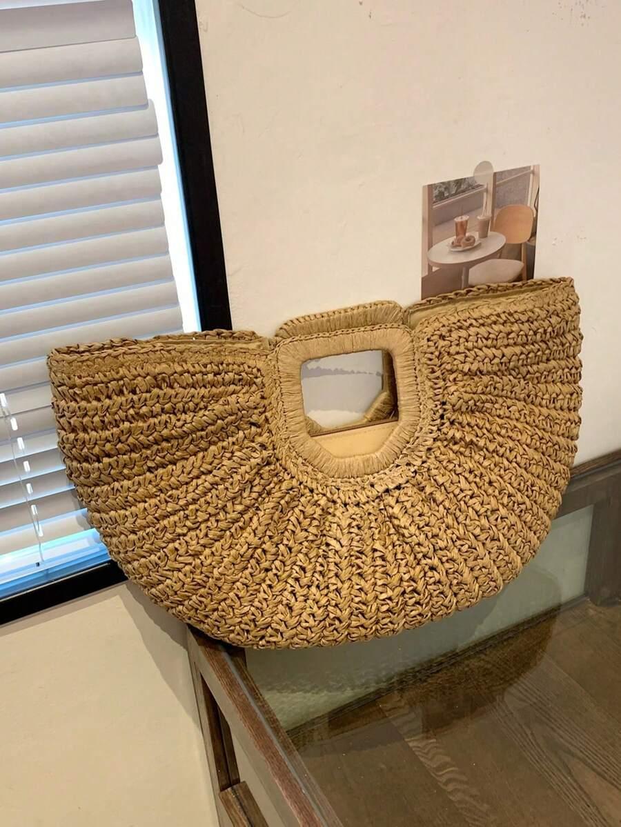 brązowa torebka boho