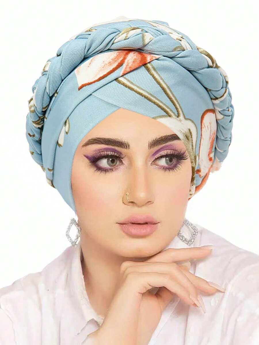 turban kwiatowy wzór
