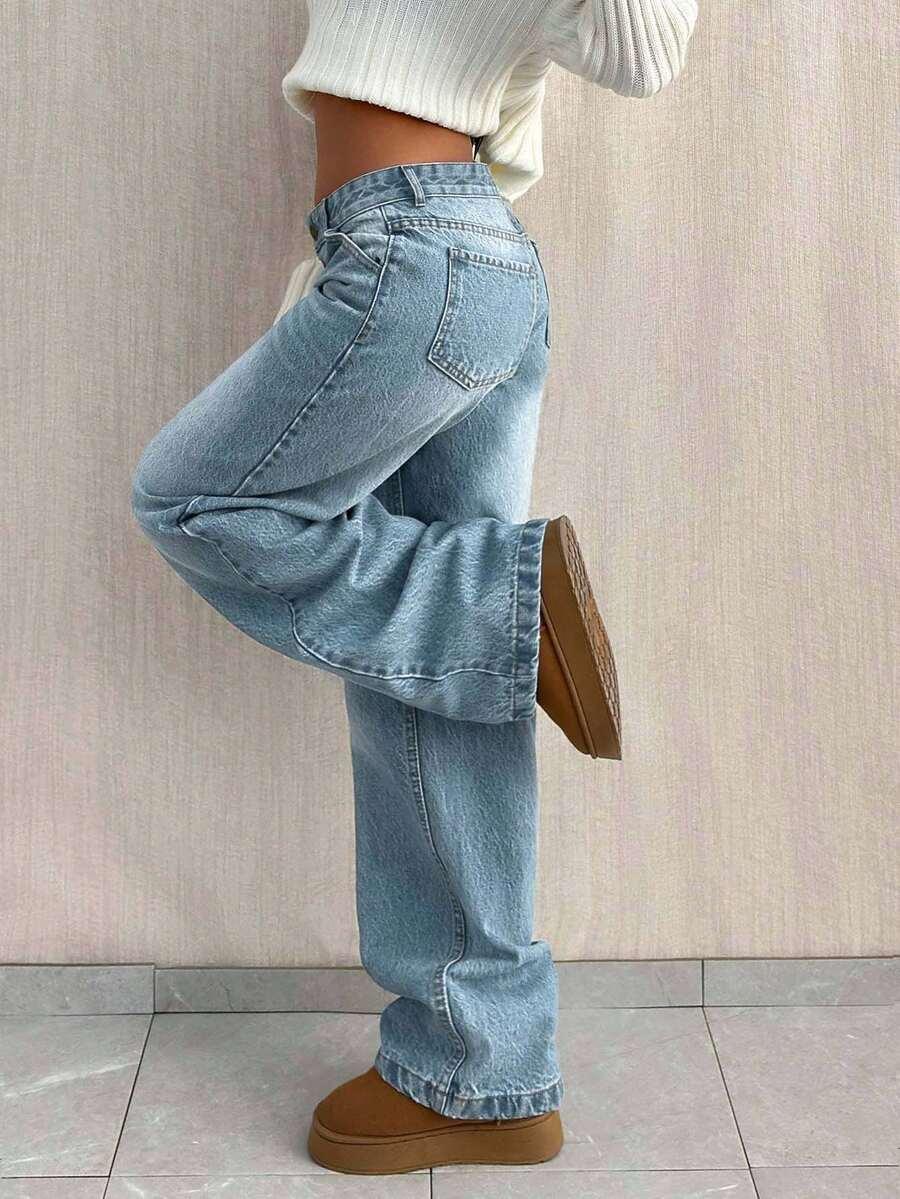 NIEBIESKIE SPODNIE JEANS 