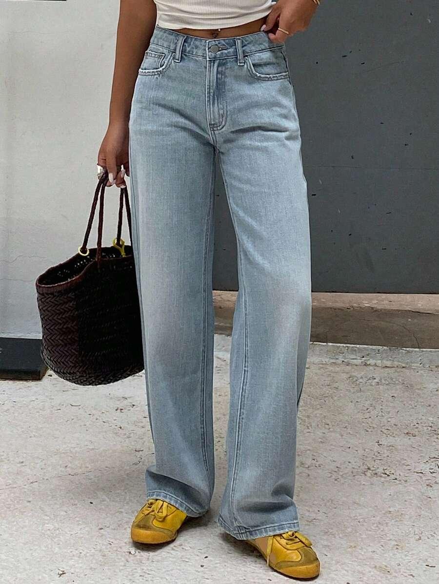 NIEBIESKIE SPODNIE JEANS