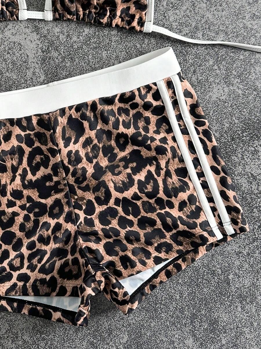 DWUCZĘŚCIOWY STRÓJ KĄPIELOWY ANIMAL PRINT