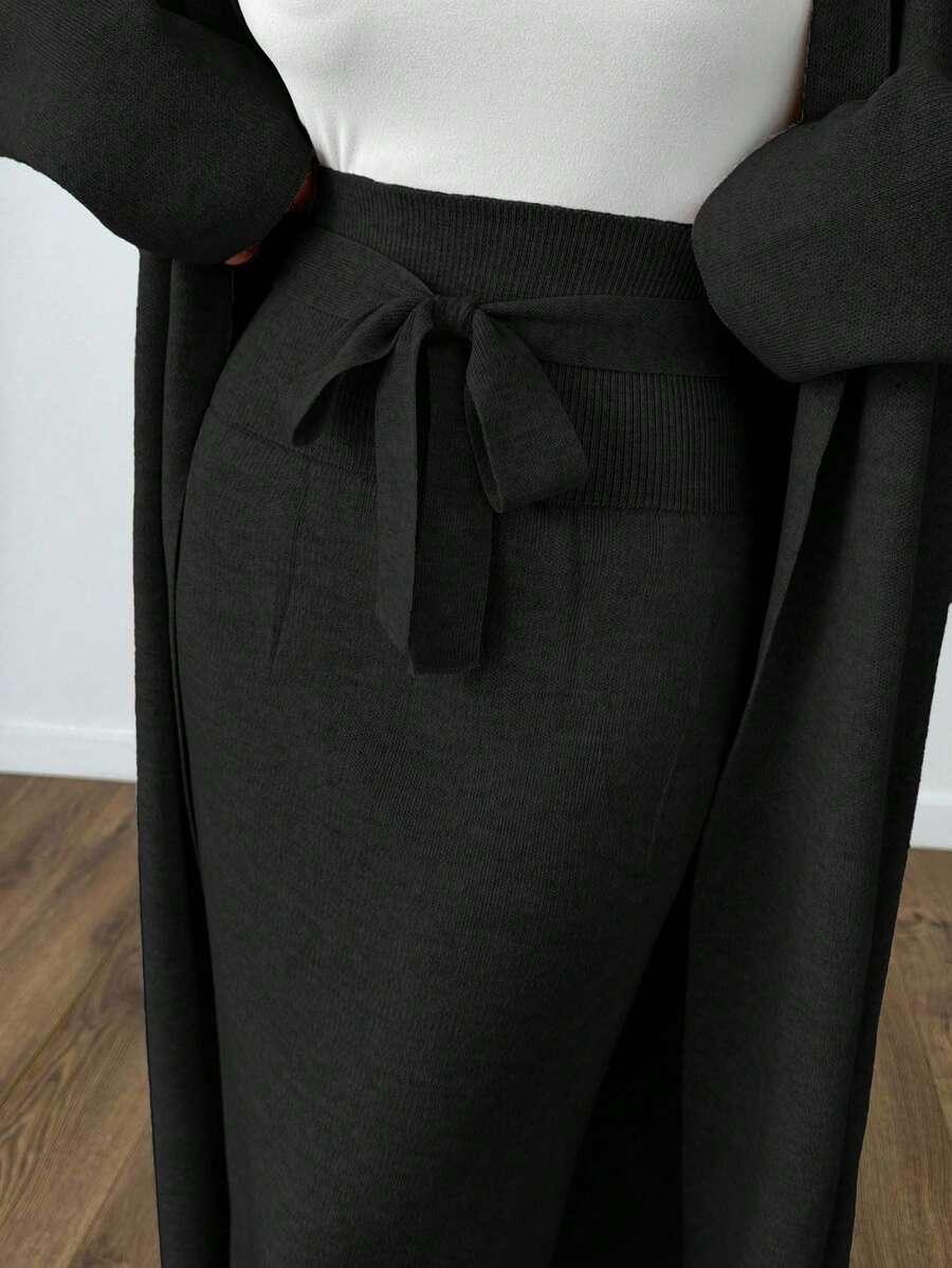 KOMPLET SWETER SPÓDNICA 