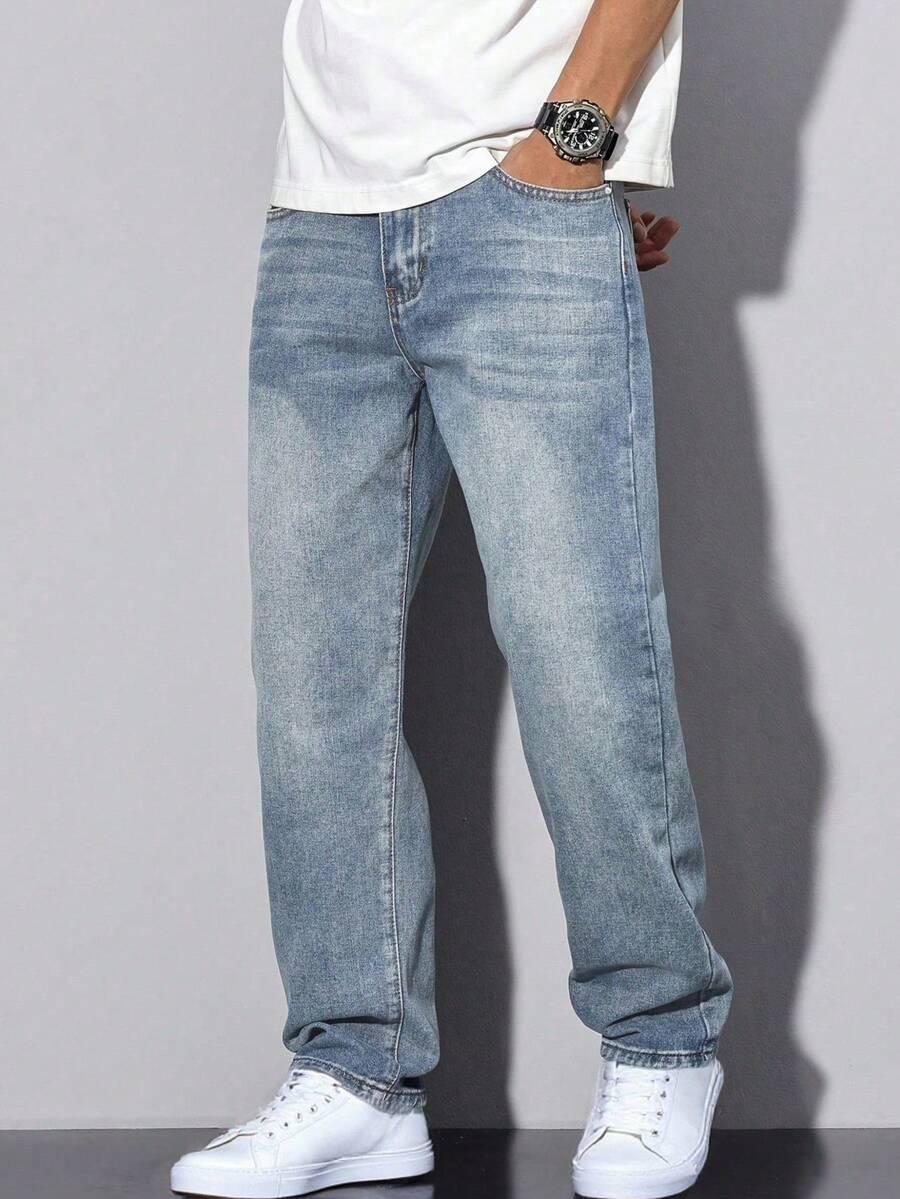 NIEBIESKIE SPODNIE JEANS