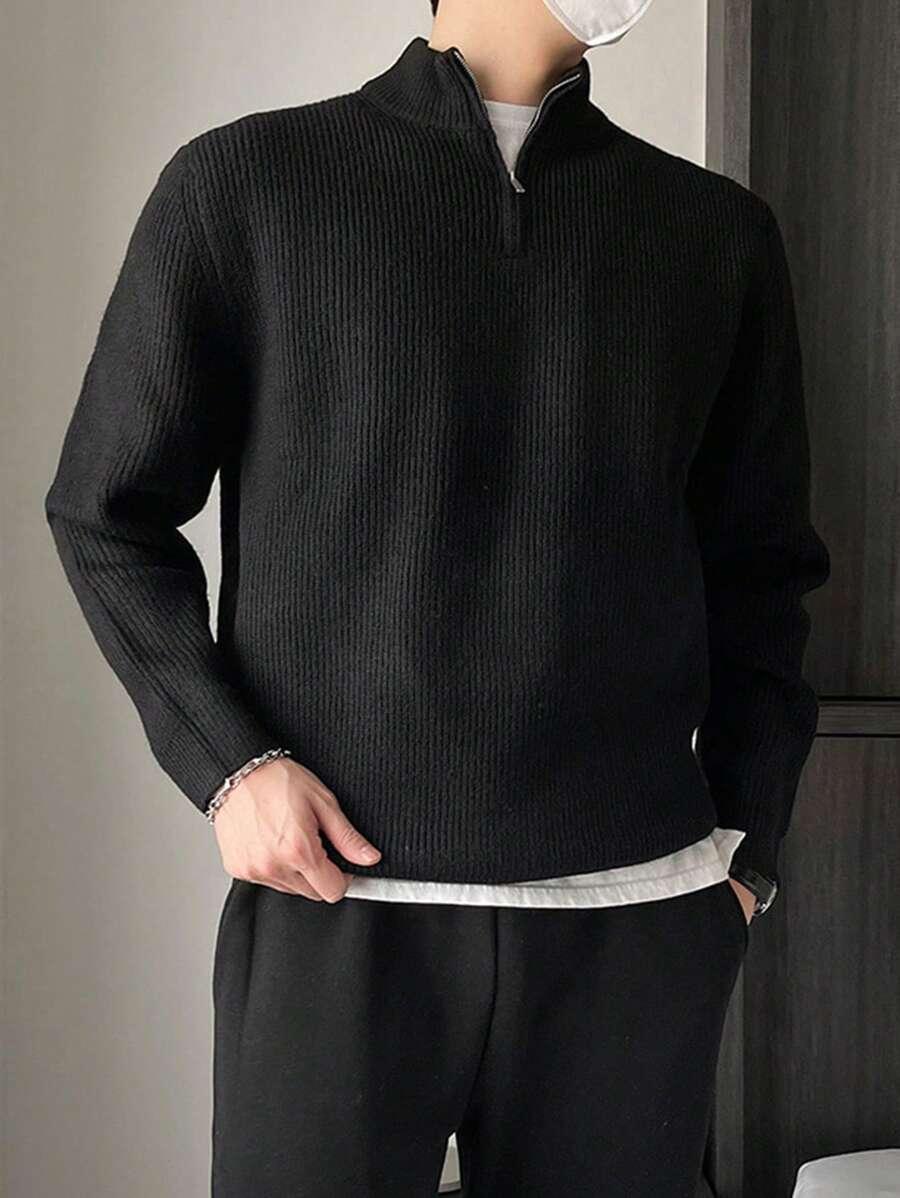 CZARNY SWETER ZAMEK
