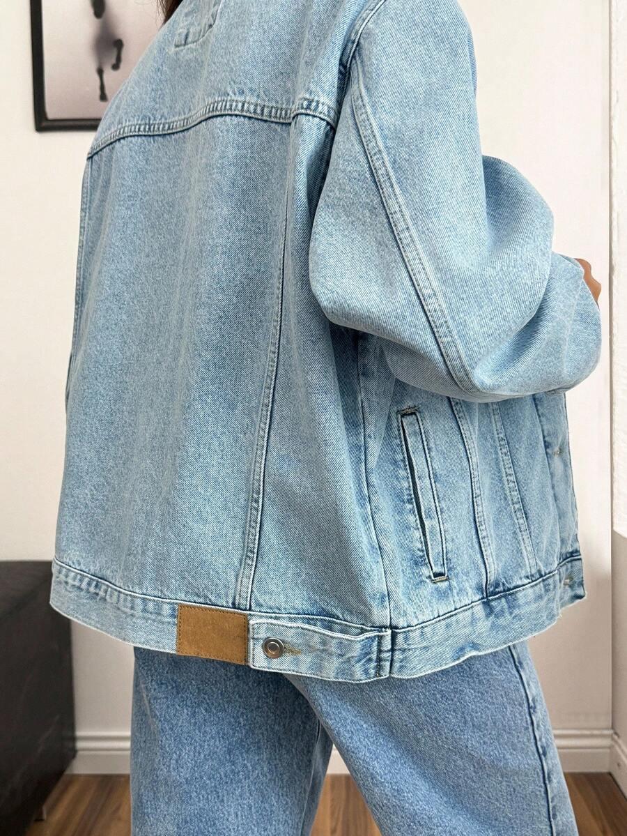 niebieska kurtka JEANS 