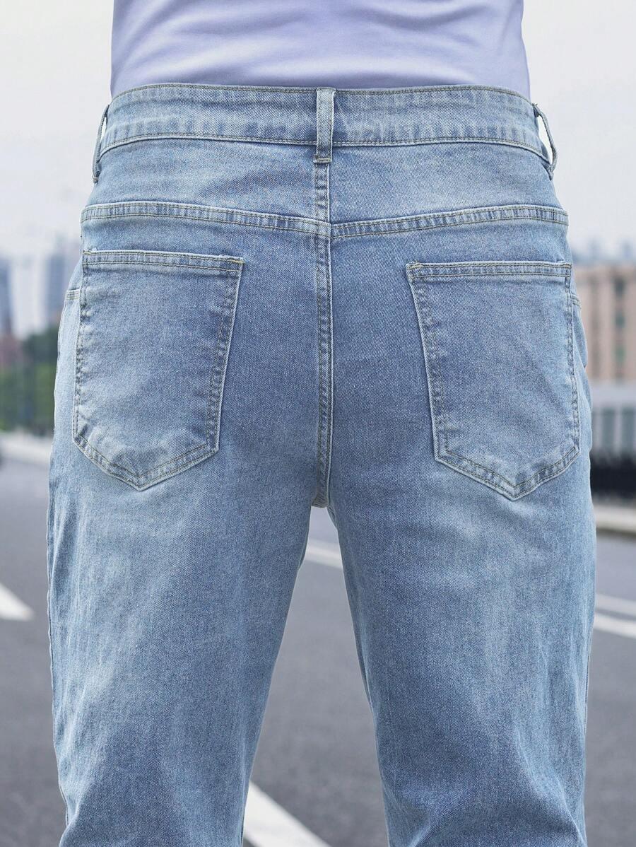 NIEBIESKIE SPODNIE JEANS