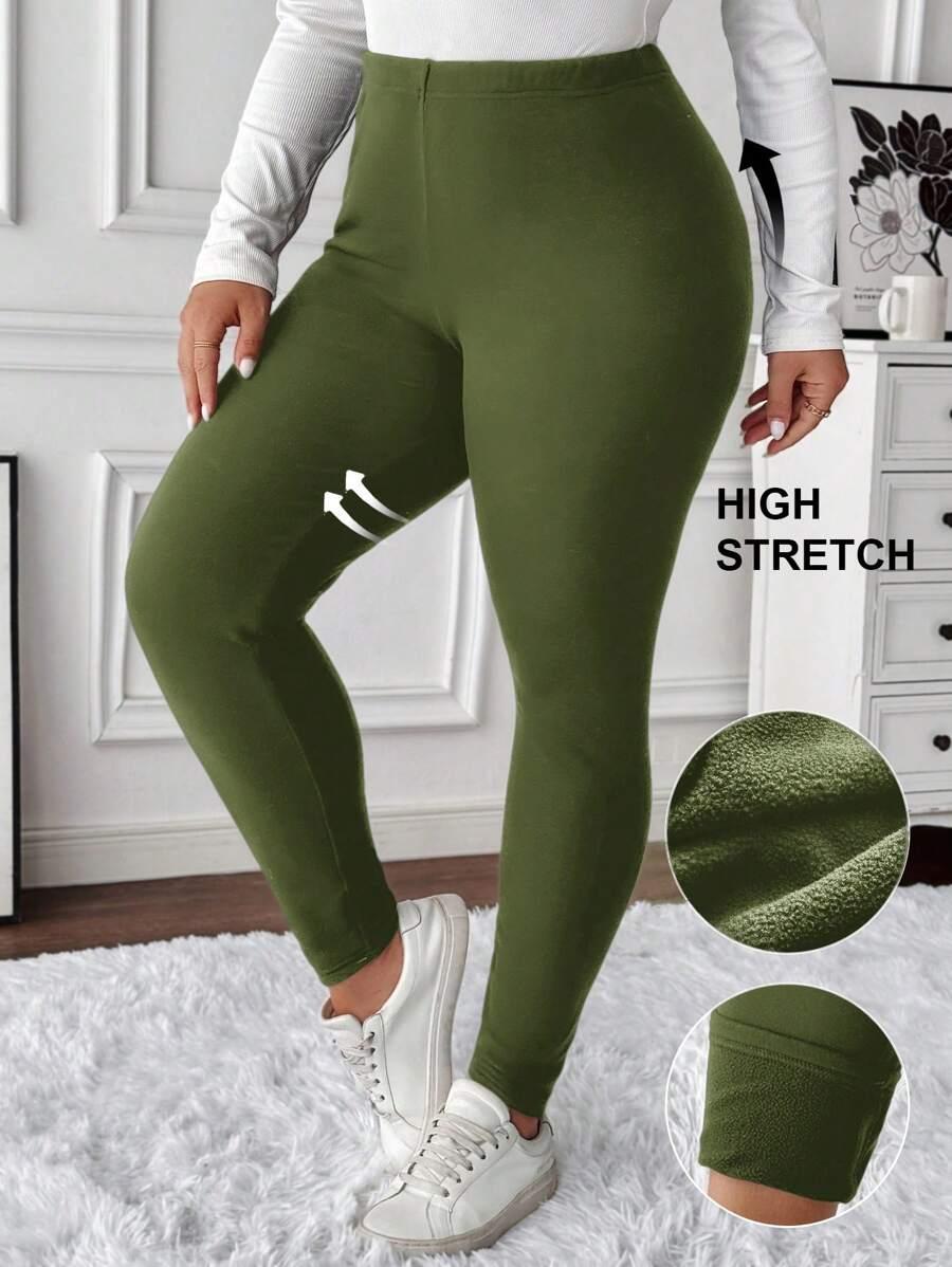 ZIELONE LEGGINSY CASUAL