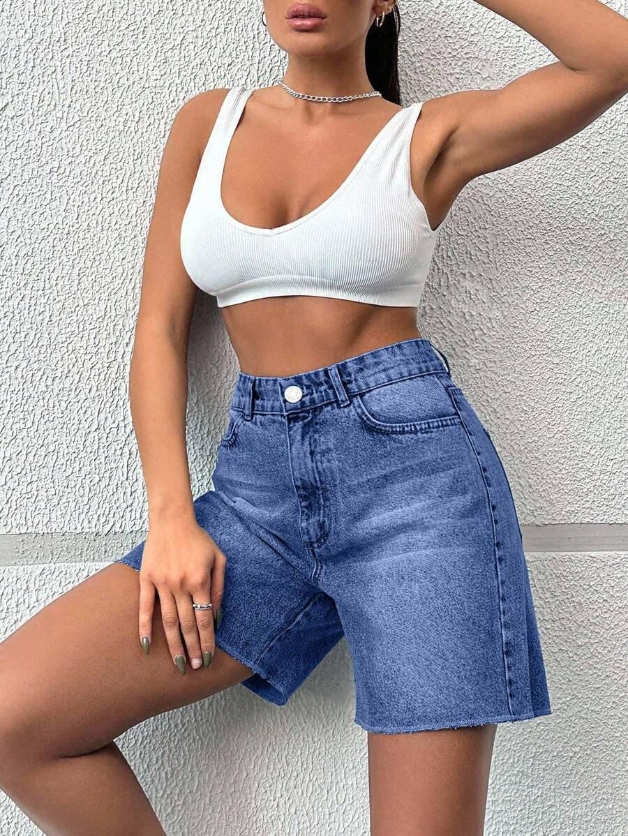 krótkie spodenki jeans