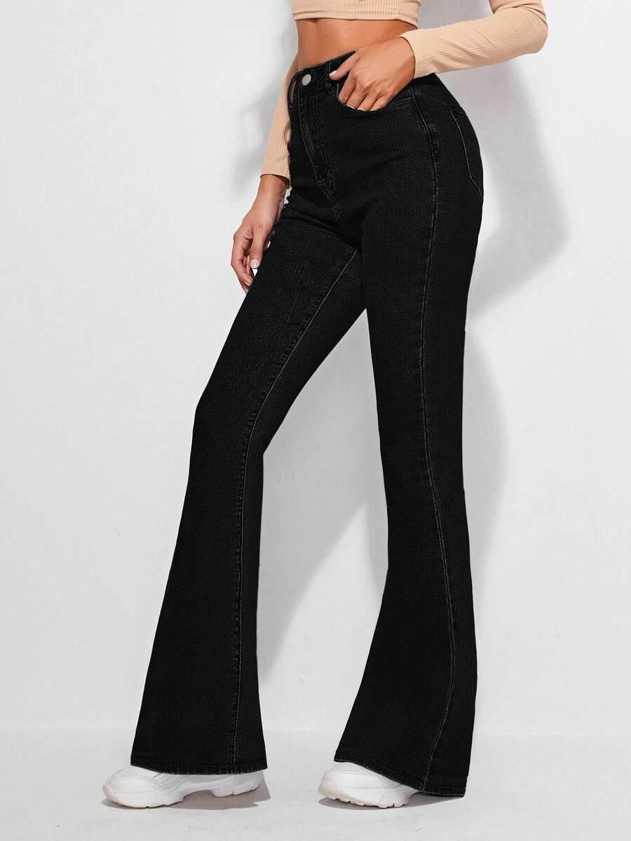 spodnie jeans dzwony 