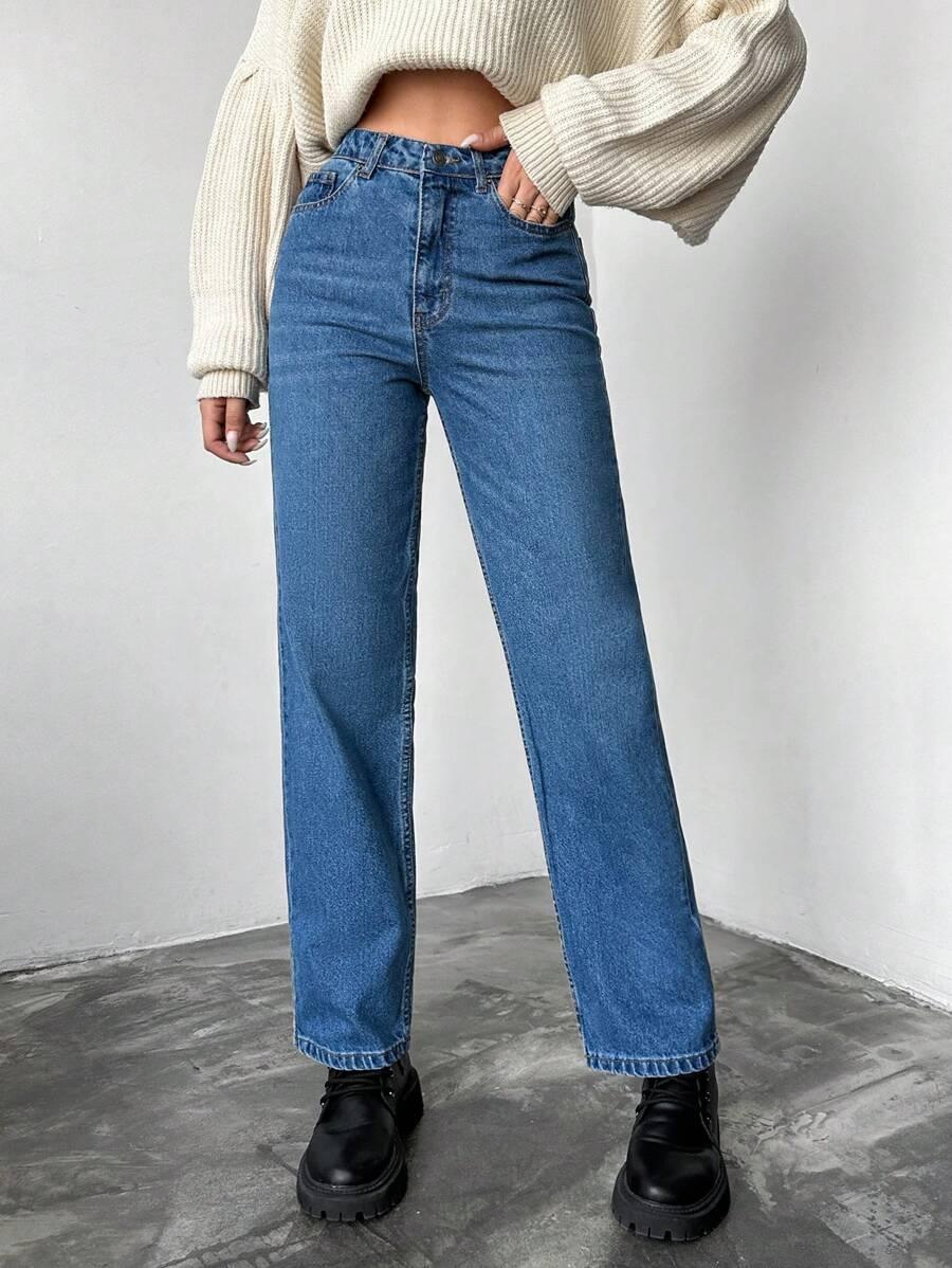 NIEBIESKIE SPODNIE JEANS