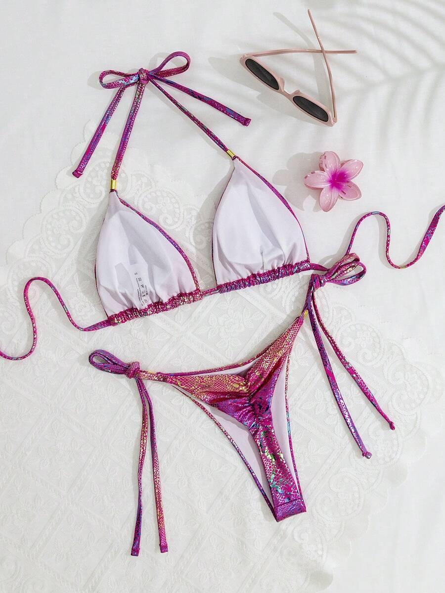 różowy dół od bikini