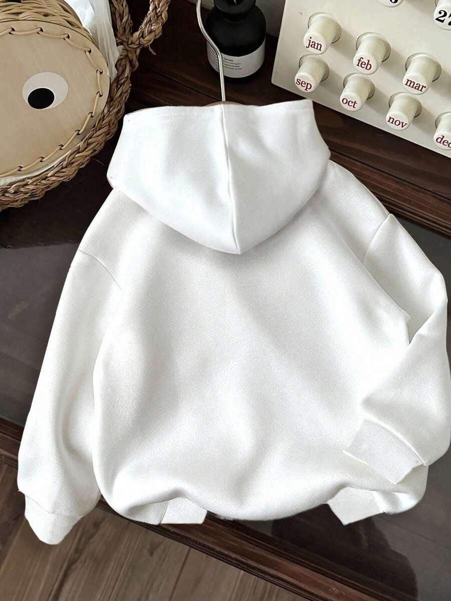 biała bluza nadruk 