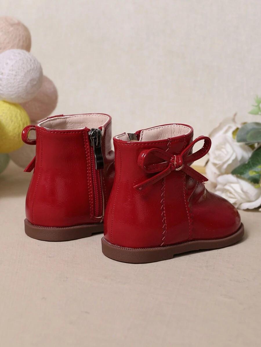 czerwone buty kokarda 