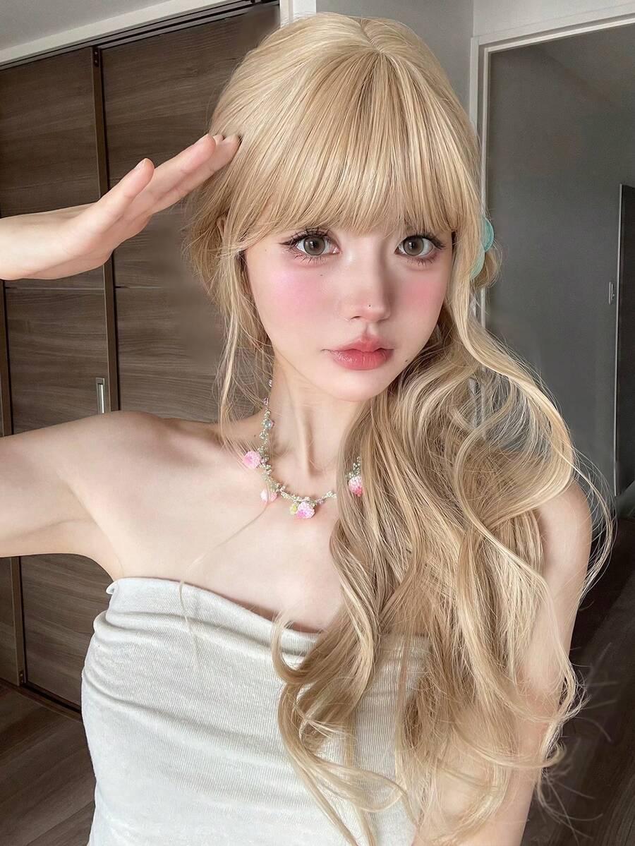 BLOND SYNTETYCZNE WŁOSY 