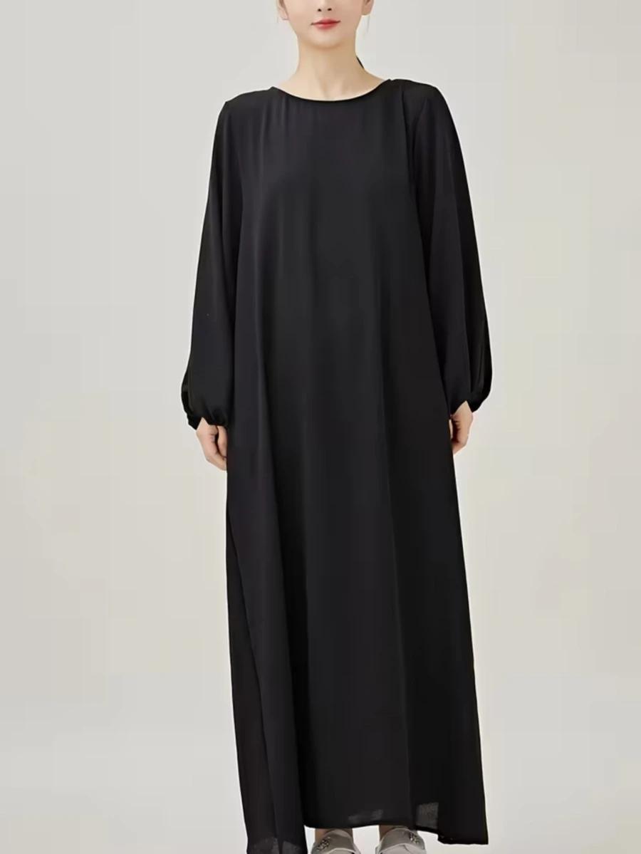 CZARNA MAXI SUKIENKA