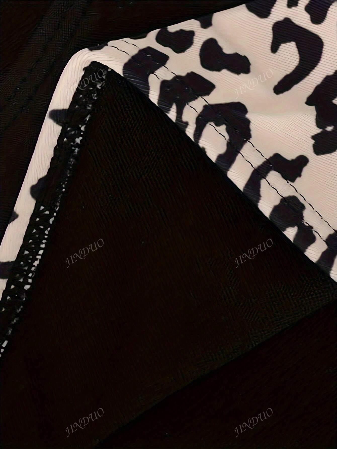 DWUCZĘŚCIOWY STRÓJ KĄPIELOWY ANIMAL PRINT