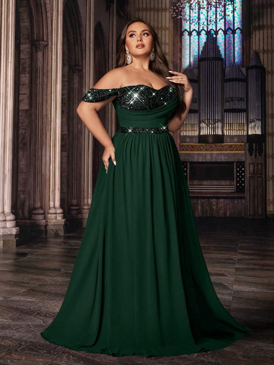 ZIELONA MAXI SUKIENKA