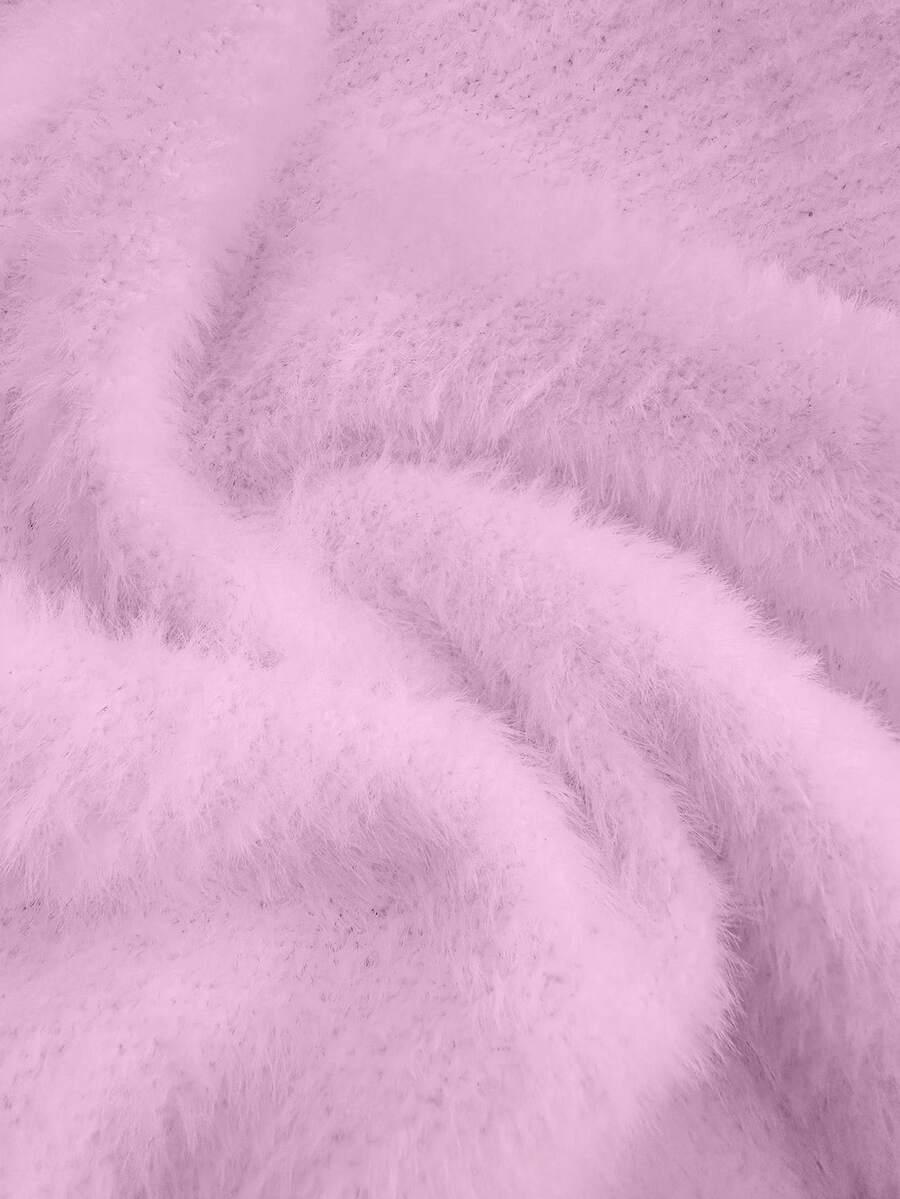 różowy sweter długi rękaw