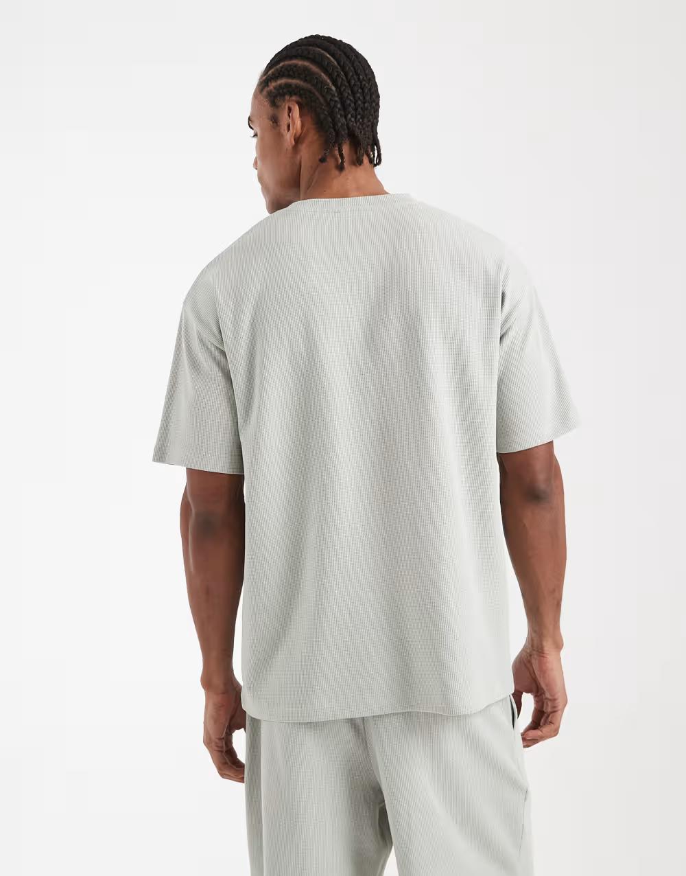 klasyczny miętowy t-shirt tekstura okrągły dekolt