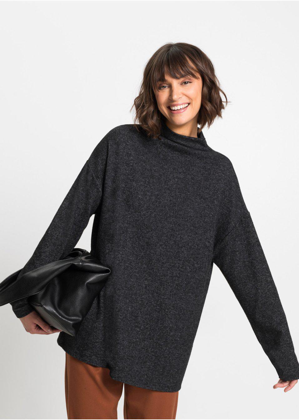 CZARNY SWETER OVERSIZE