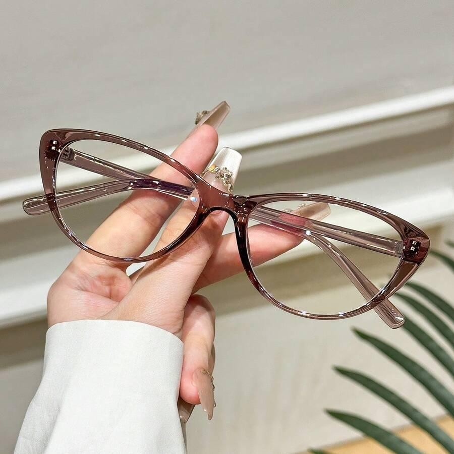 BRĄZOWE OKULARY ZERÓWKI