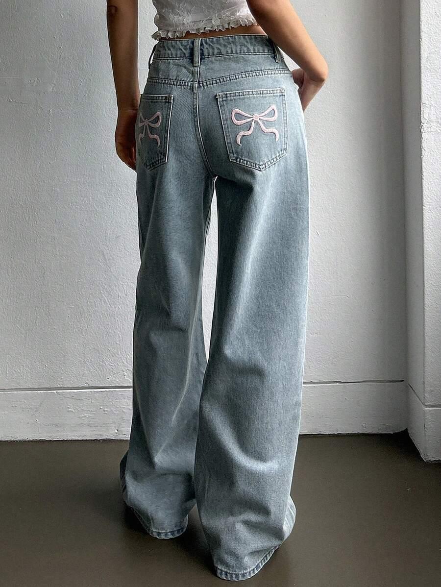 NIEBIESKIE SPODNIE JEANS