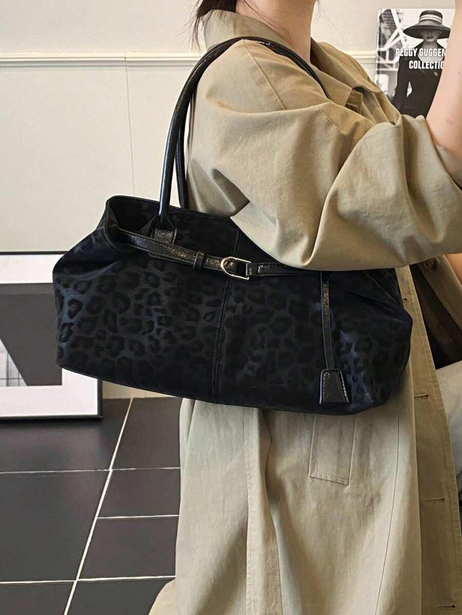 CZARNA TOREBKA ANIMAL PRINT