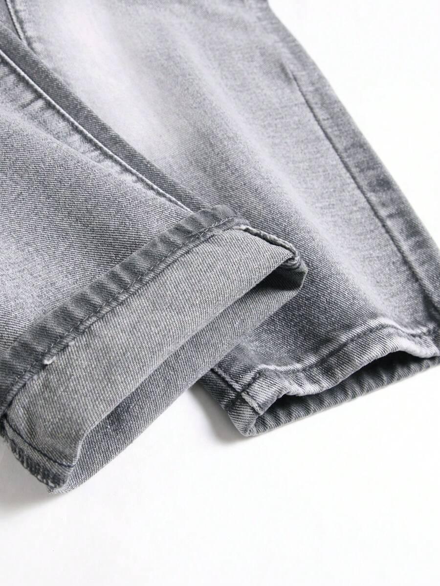 szare spodnie jeans 
