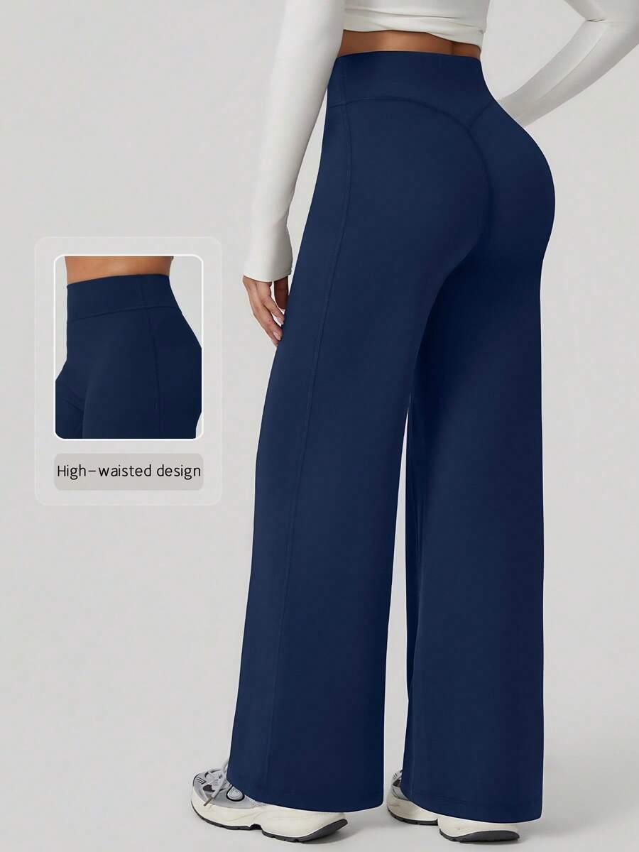 GRANATOWE LEGGINSY WYSOKI STAN