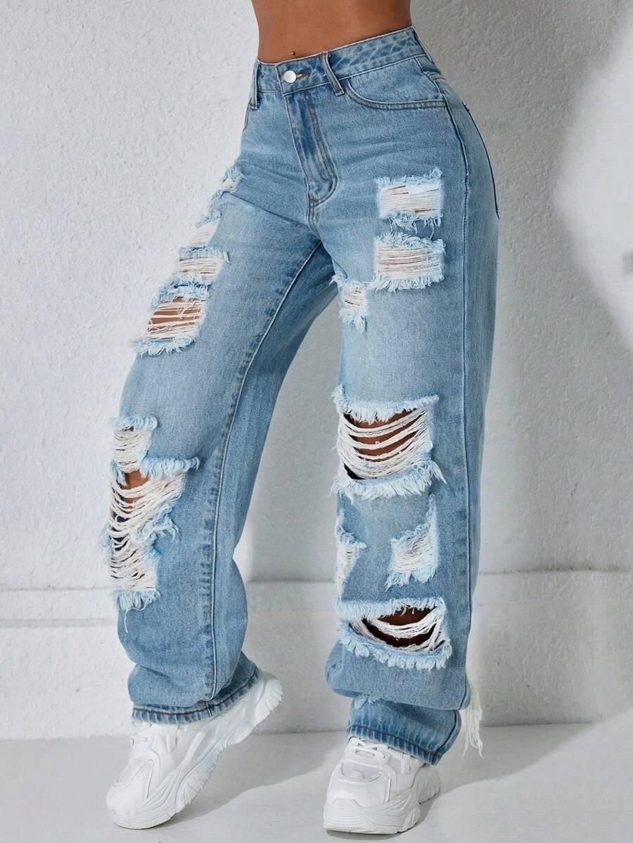 SPODNIE JEANS WYSOKI STAN