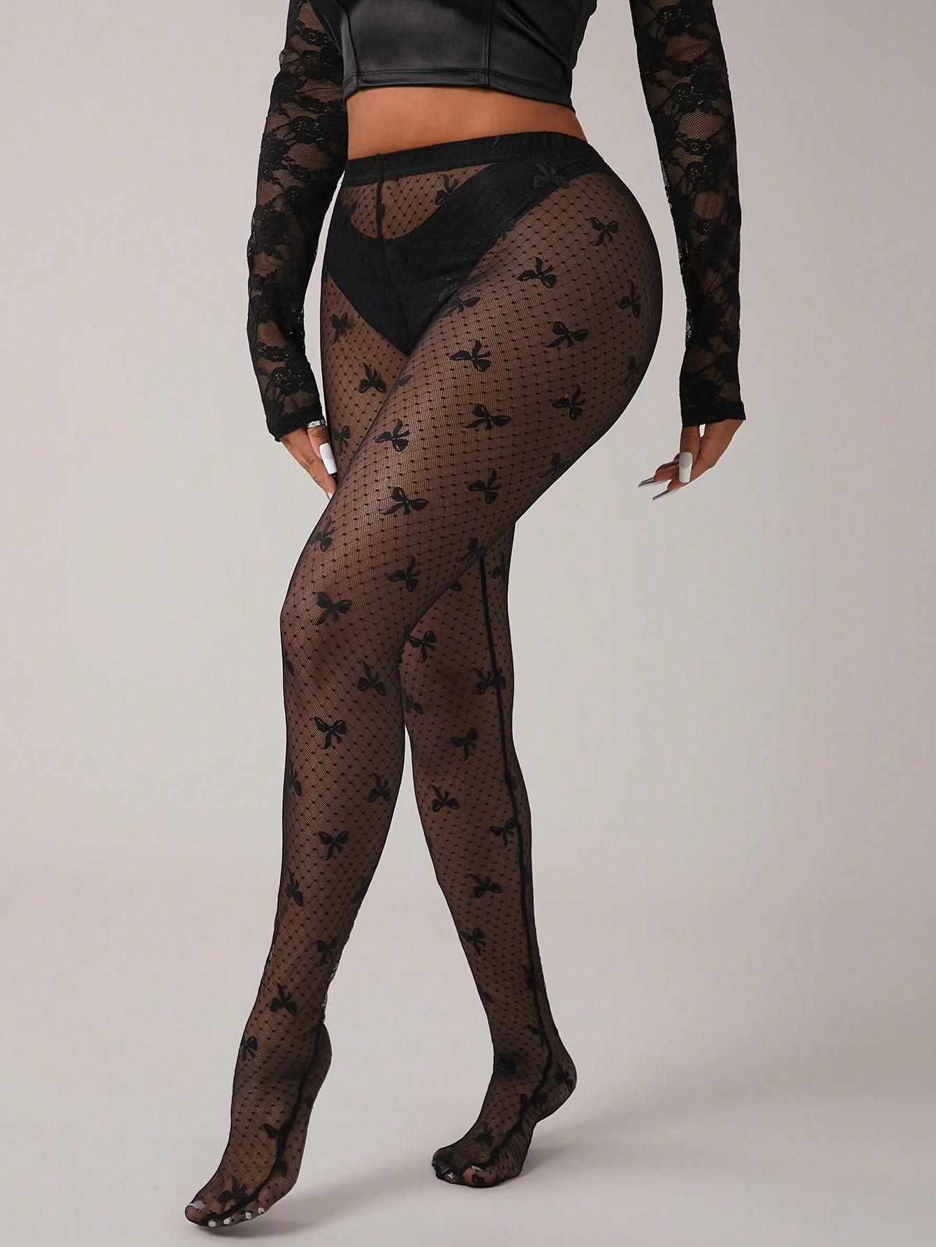 CZARNE RAJSTOPY KOKARDA