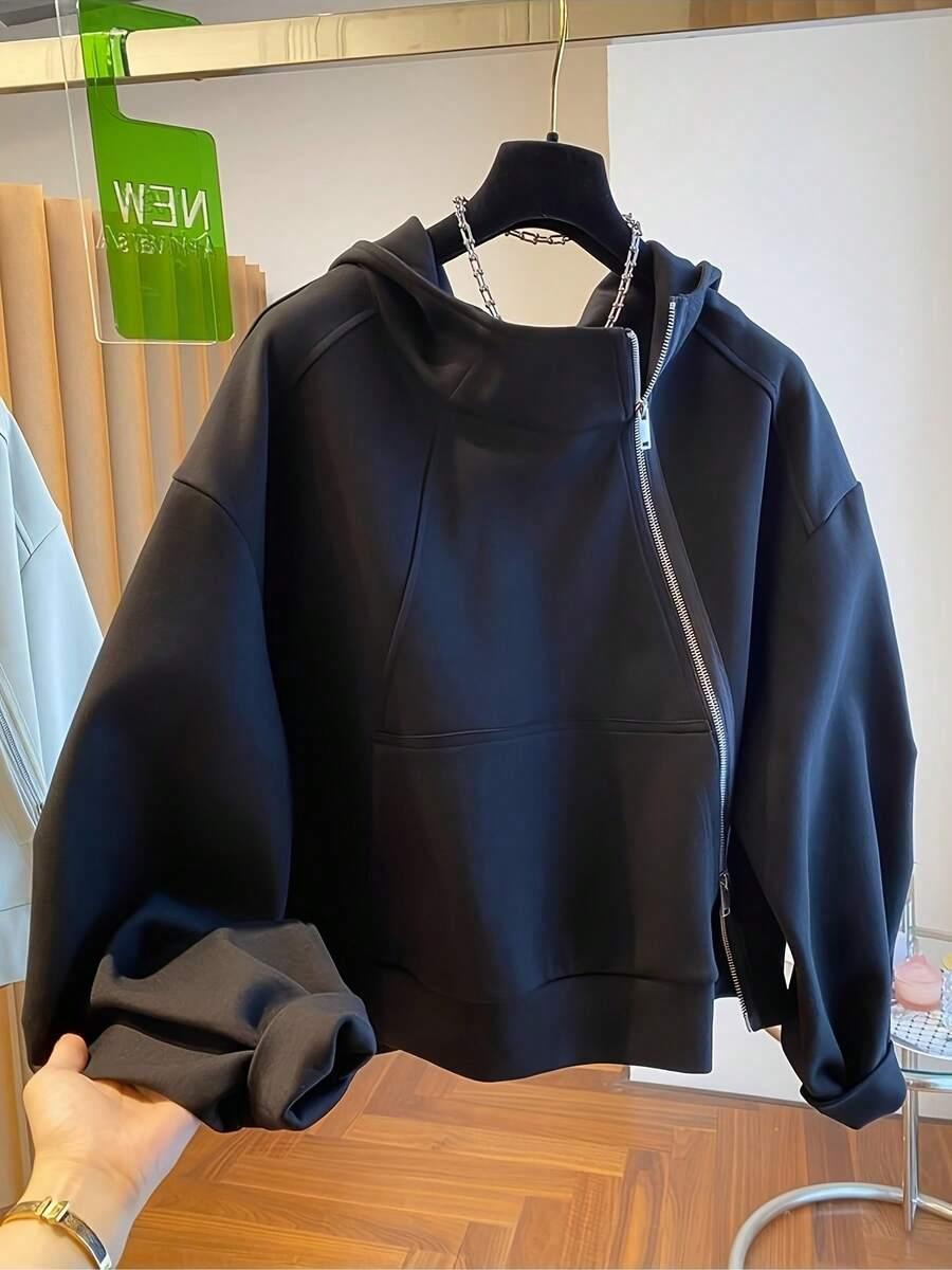 czarna bluza zamek