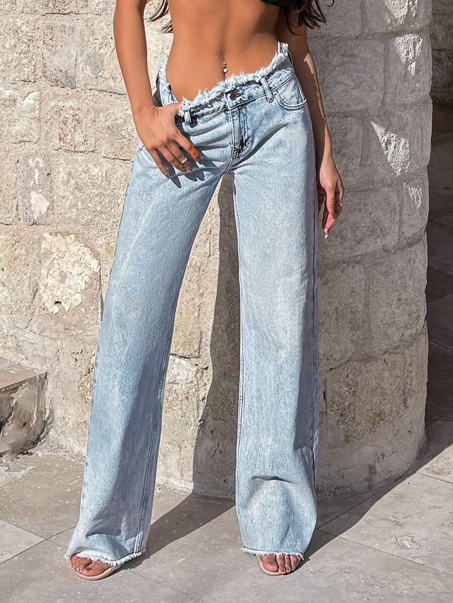 PROSTE SPODNIE JEANS 