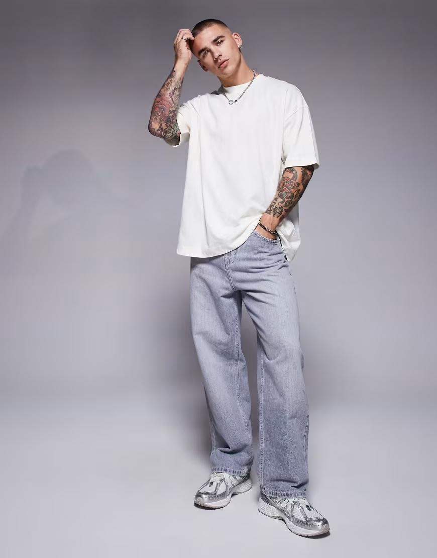 KREMOWY T-SHIRT BASIC