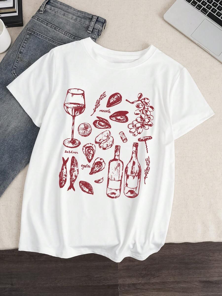 T-SHIRT Z NADRUKIEM