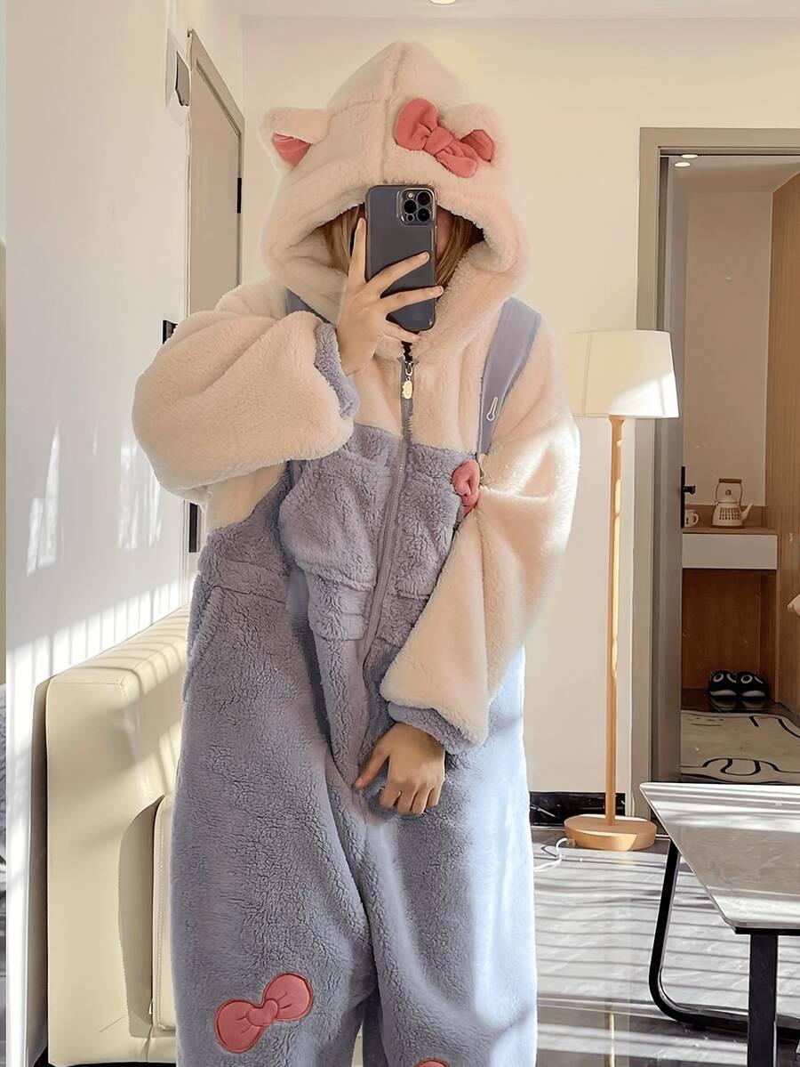 DŁUGIE ONESIE ZAMEK