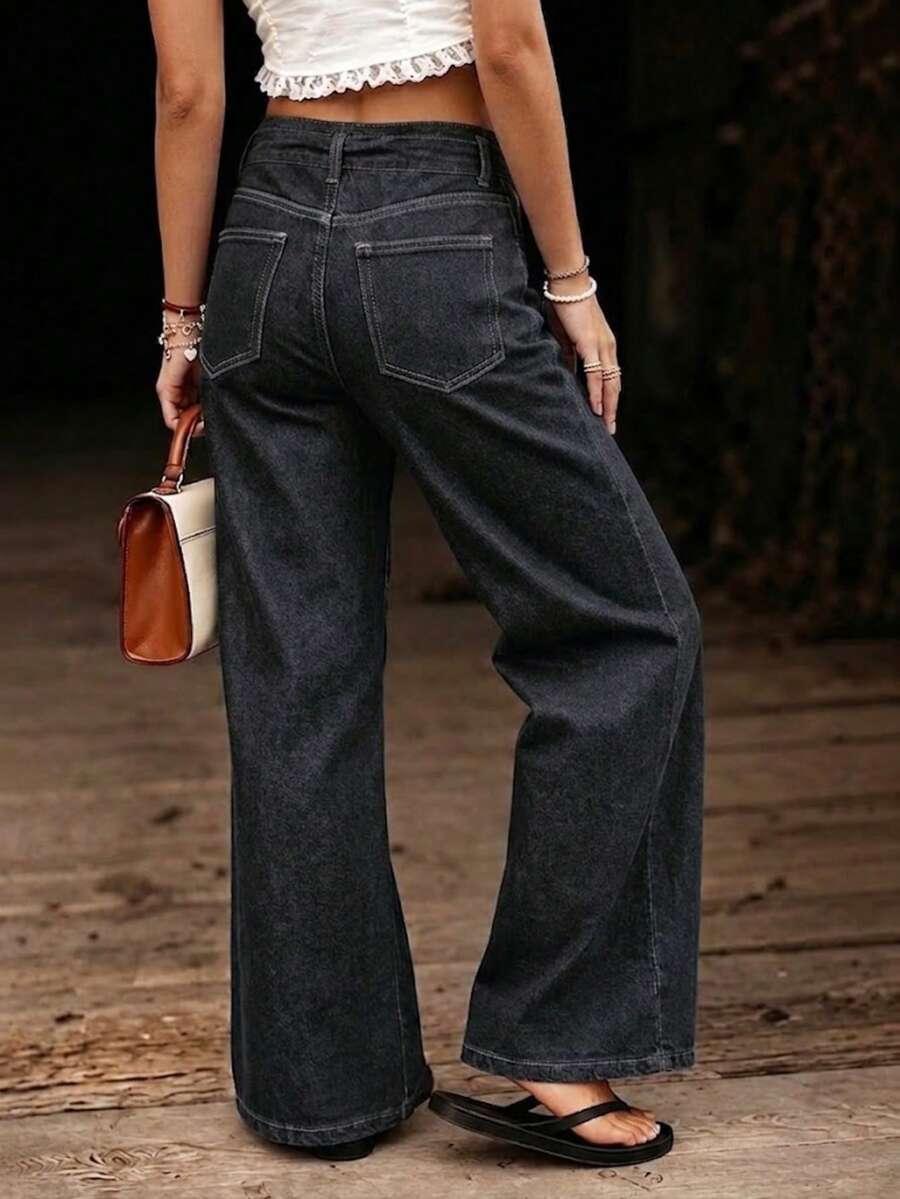 proste spodnie jeans