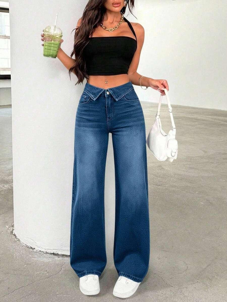 NIEBIESKIE SPODNIE JEANS