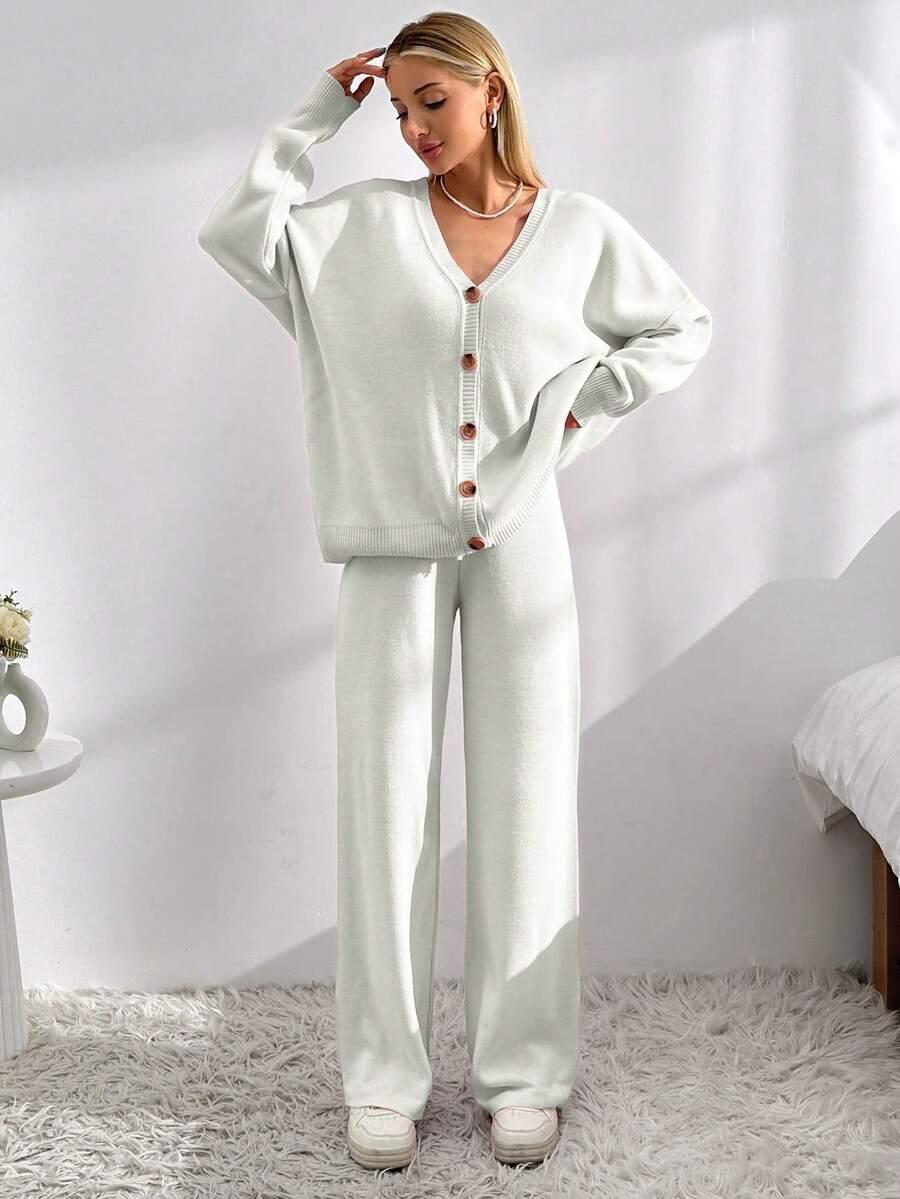SWETER SPODNIE KOMPLET
