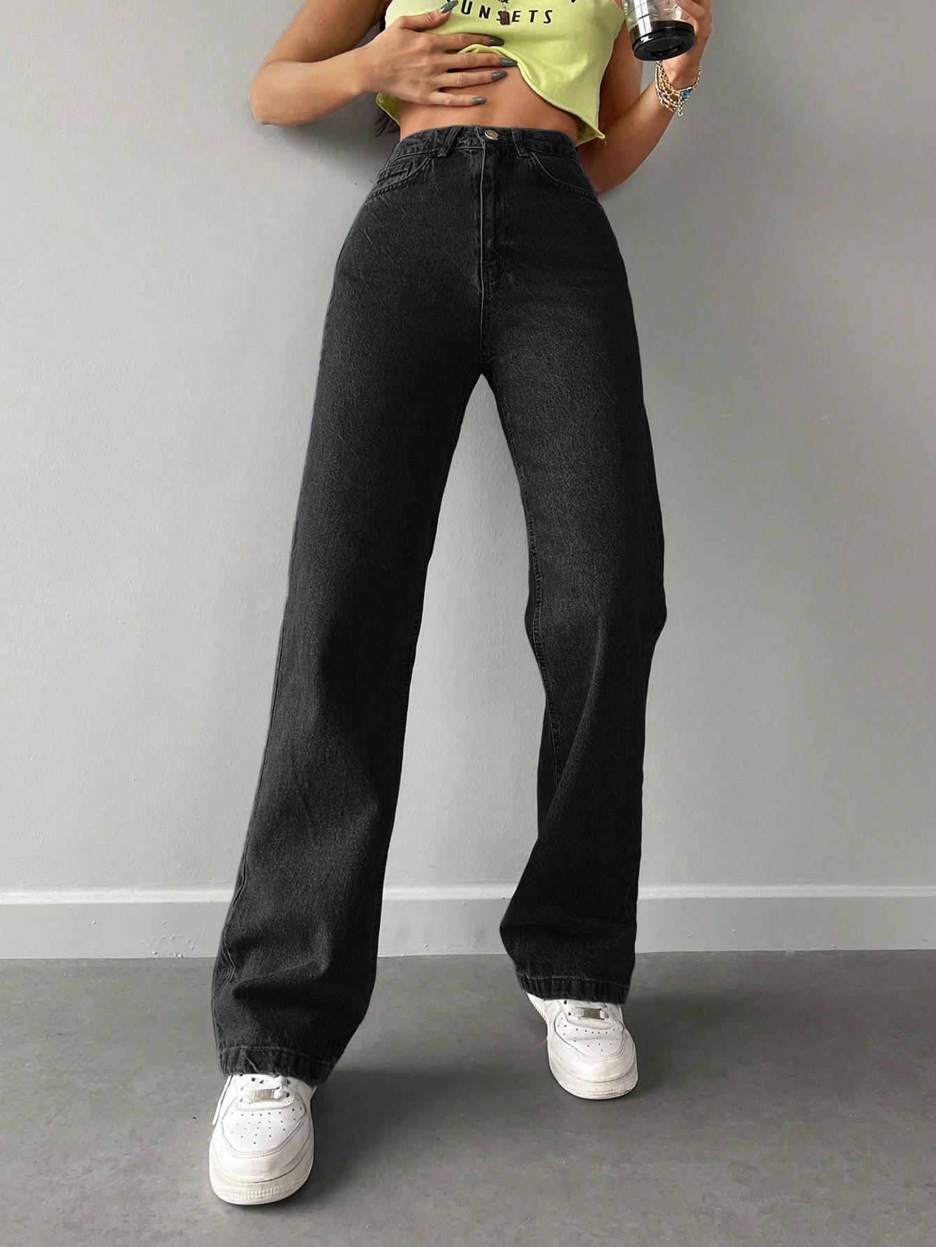 SPODNIE JEANS PROSTE NOGAWKI
