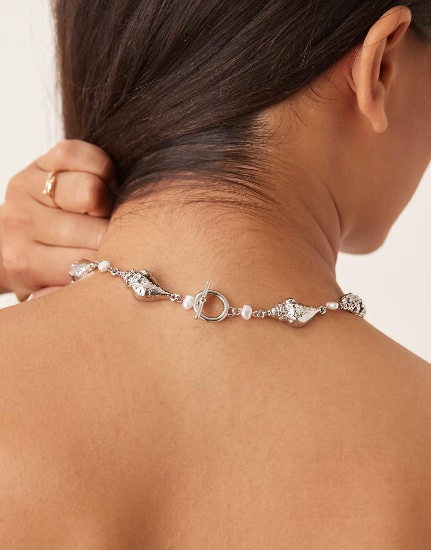 SREBRNY NASZYJNIK TYPU CHOKER