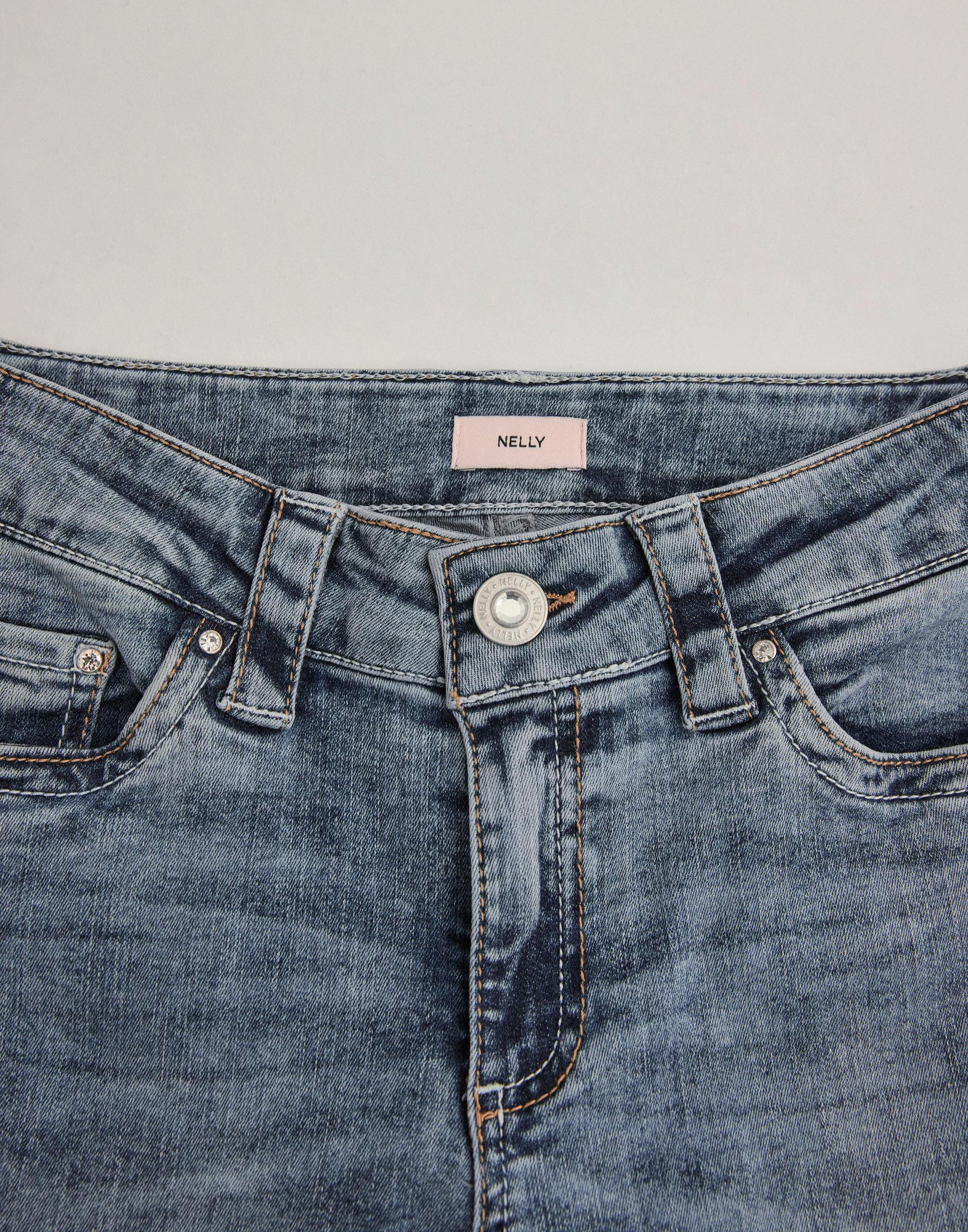 SPODNIE JEANS BOOTCUT Z Niskim stanem