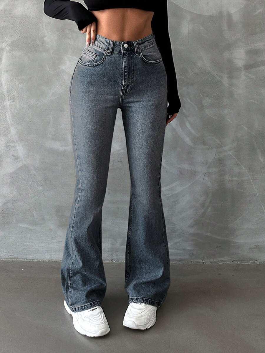SPODNIE JEANS DZWONY