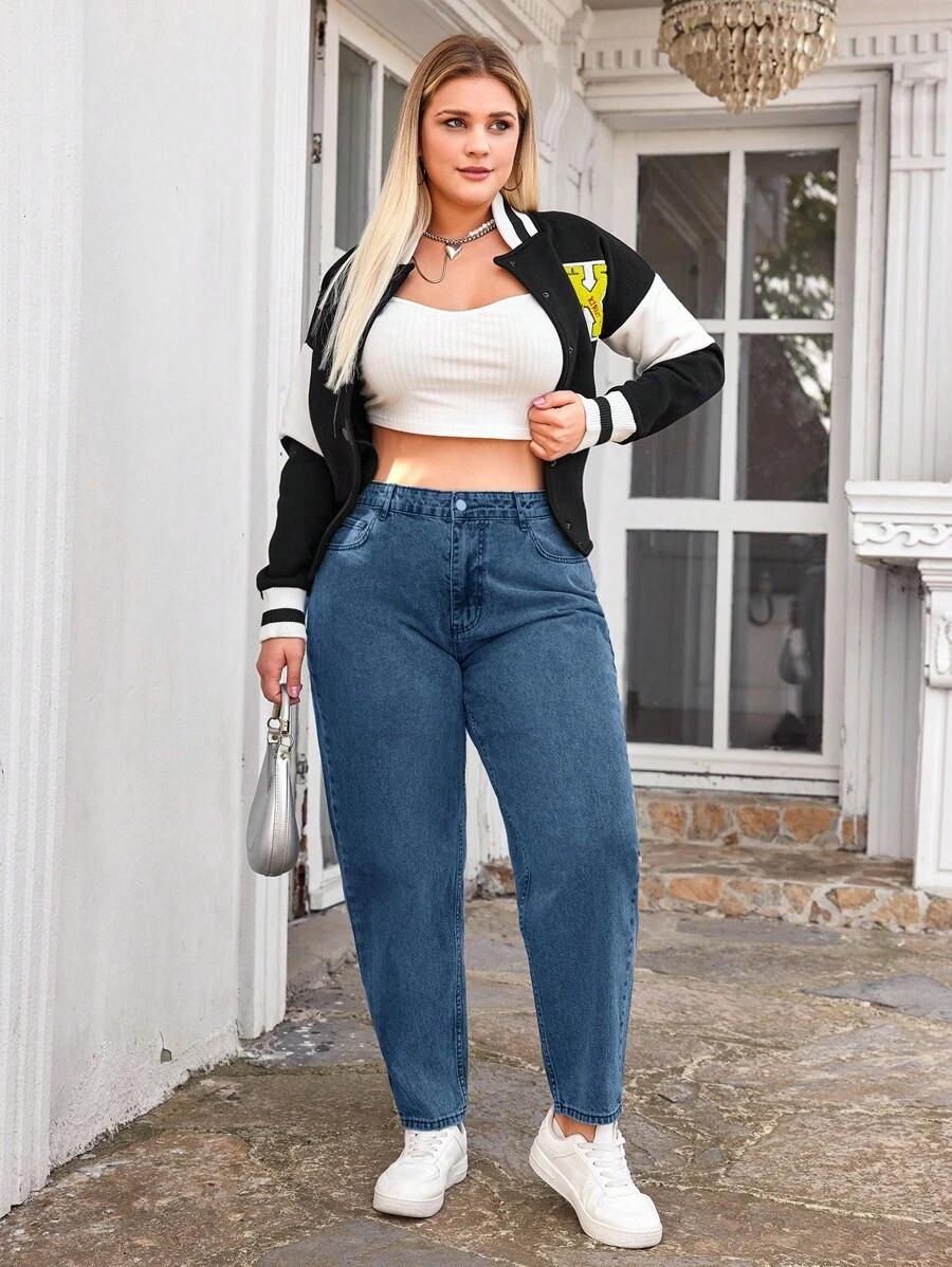 SPODNIE MOM JEANS WYSOKI STAN
