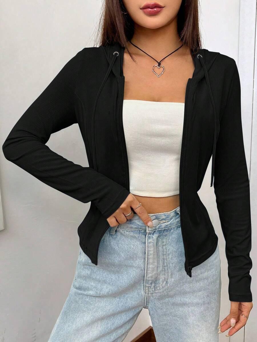 czarna bluza zamek