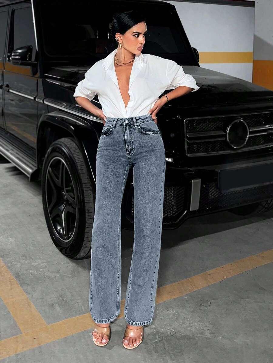 NIEBIESKIE SPODNIE JEANS