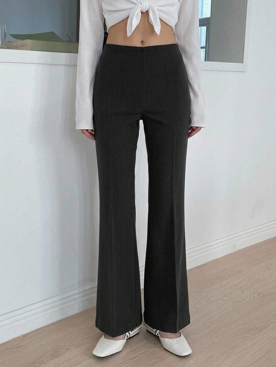CZARNE ELEGANCKIE SPODNIE