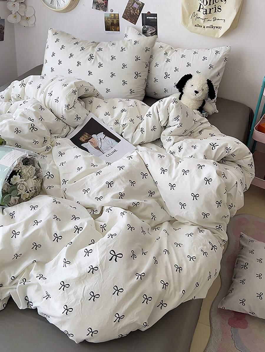 3-CZĘŚCIOWY ZESTAW POŚCIELI w kokardy