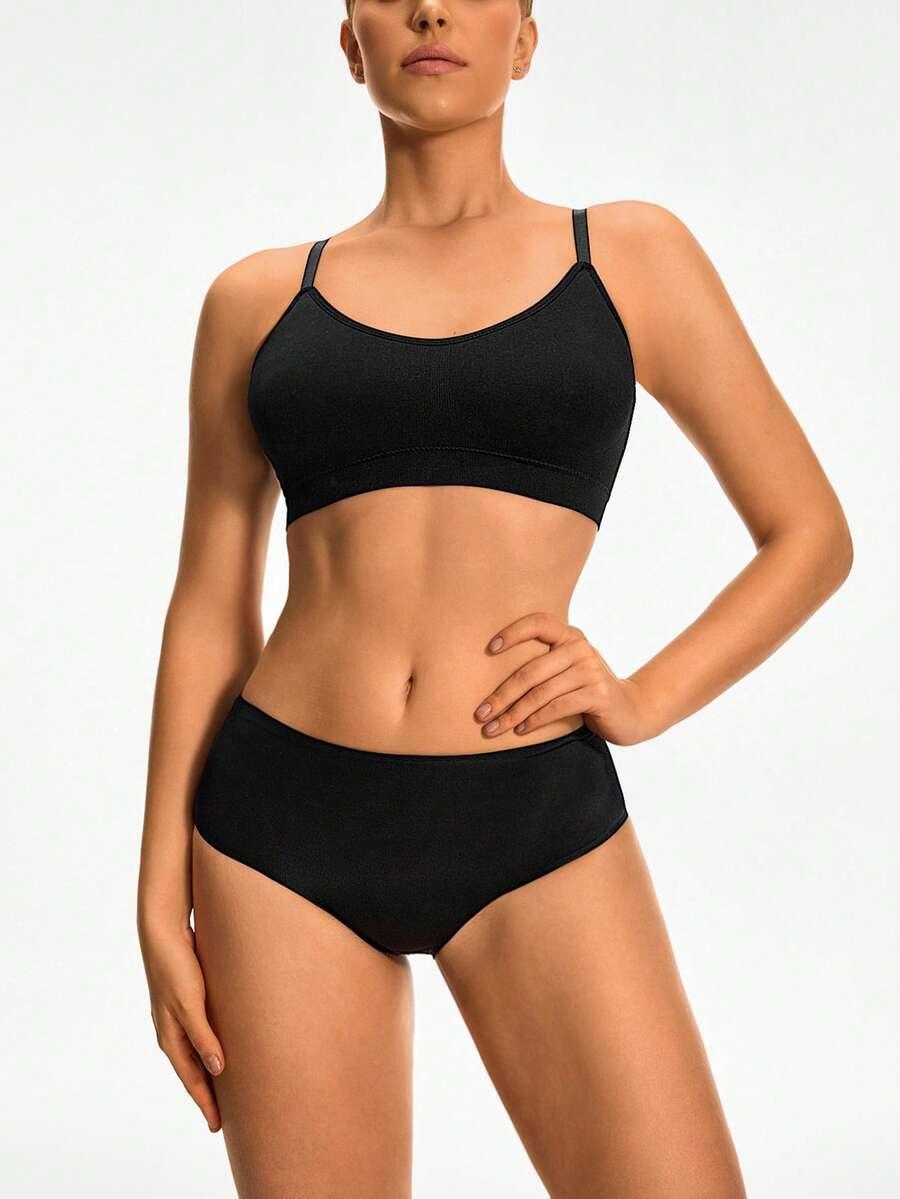 CZARNE MAJTKI MODELUJĄCE BEZSZWOWE push up