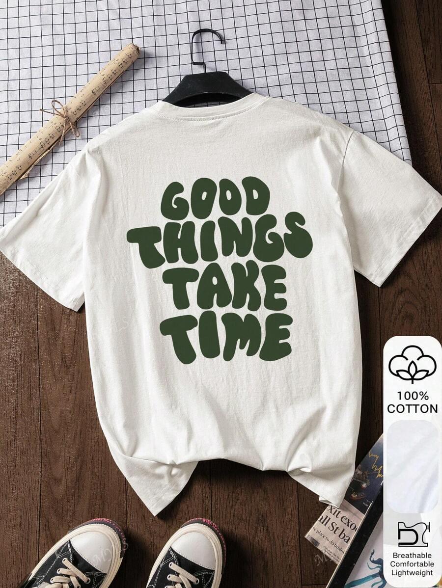 T-SHIRT Z NAPISEM